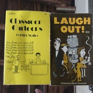 Vintage Cartoon Paperback Book Pair